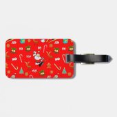 Étiquette À Bagage Joyeux Noël Nice Naughty 25 décembre Noël (Dos horizontal)