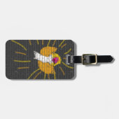 Étiquette À Bagage Joyeux Noël Sun Moon Angel, Art by Kids :) (Devant horizontal)