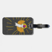 Étiquette À Bagage Joyeux Noël Sun Moon Angel, Art by Kids :) (Dos horizontal)