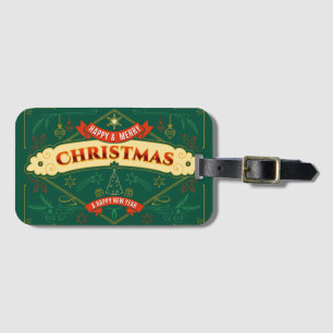 Étiquette À Bagage Joyeux Squishmas
