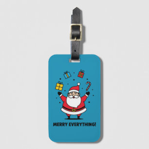 Étiquette À Bagage Joyeux Tout Père Noël
