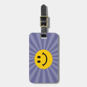 Étiquette À Bagage Joyeux visage (Devant Vertical)