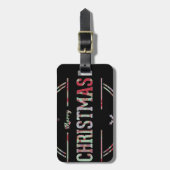 Étiquette À Bagage Joyeux voeux Noël (Devant Vertical)