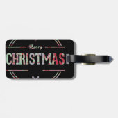 Étiquette À Bagage Joyeux voeux Noël (Dos horizontal)