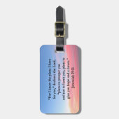 ÉTIQUETTE À BAGAGE JOYFUL JEREMIAH 29:11 SCELER (Devant Vertical)