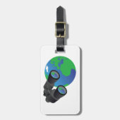 Étiquette À Bagage Jumelles Et Terre (Devant Vertical)