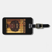 Étiquette À Bagage Junetdix Melanin Black Girl La plus puissante (Devant horizontal)