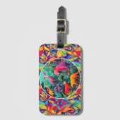 Étiquette À Bagage Jungle Animale (Devant Vertical)