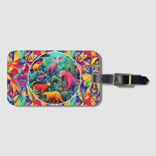 Étiquette À Bagage Jungle Animale