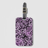 Étiquette À Bagage Jungle pourpre (Devant Vertical)