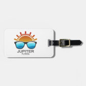 Étiquette À Bagage Jupiter Floride Lunettes de soleil (Devant horizontal)