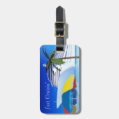 Étiquette À Bagage Juste En Bord De Plage (Devant Vertical)