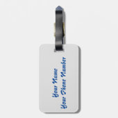 Étiquette À Bagage Juste En Bord De Plage (Dos Vertical)