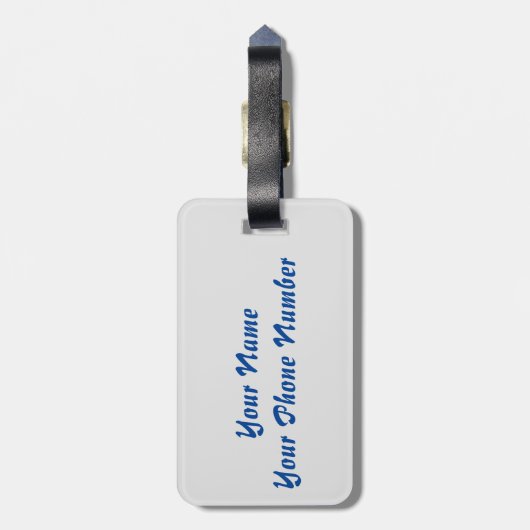 Étiquette À Bagage Juste En Bord De Plage (Dos Vertical)