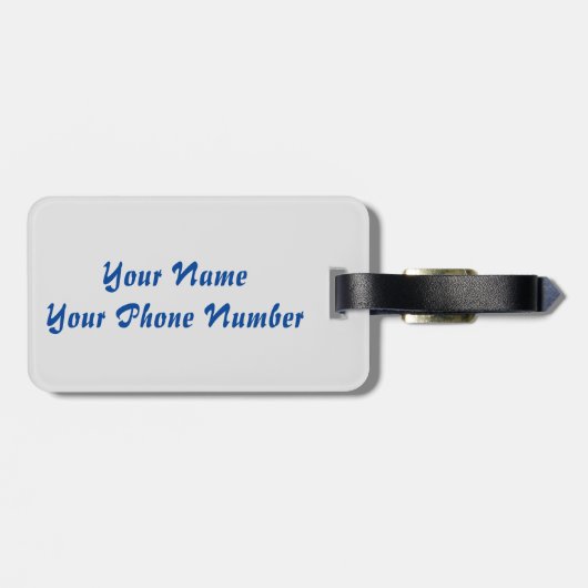 Étiquette À Bagage Juste En Bord De Plage (Dos horizontal)