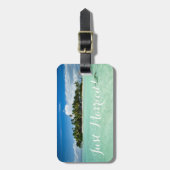 Étiquette À Bagage Juste étiquette mariée de bagage de voyage d'île (Devant Vertical)