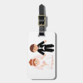 Étiquette À Bagage Juste étiquettes de bagage de ménages mariés (Devant Vertical)