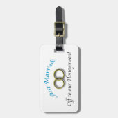 Étiquette À Bagage Juste marié (Devant Vertical)