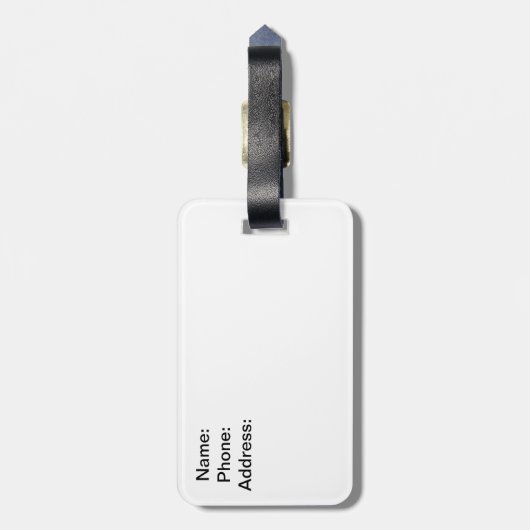 Étiquette À Bagage Juste marié (Dos Vertical)