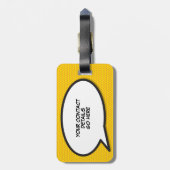 Étiquette À Bagage JUSTE MARIÉ Fun Modern (Dos Vertical)