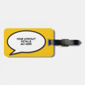 Étiquette À Bagage JUSTE MARIÉ Fun Modern (Dos horizontal)