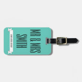 Étiquette À Bagage Juste Marié Lune de miel Mariage bagage étiquette  (Devant horizontal)