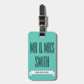 Étiquette À Bagage Juste Marié Lune de miel Mariage bagage étiquette  (Devant Vertical)
