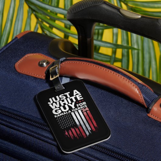 Étiquette À Bagage Juste Un Blanc Pour Kamala Harris Election 2024 (Insitu Rectoal 1)