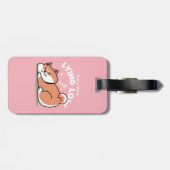 Étiquette À Bagage Juste un Shiba allongé bas : mignonne conception S (Dos horizontal)