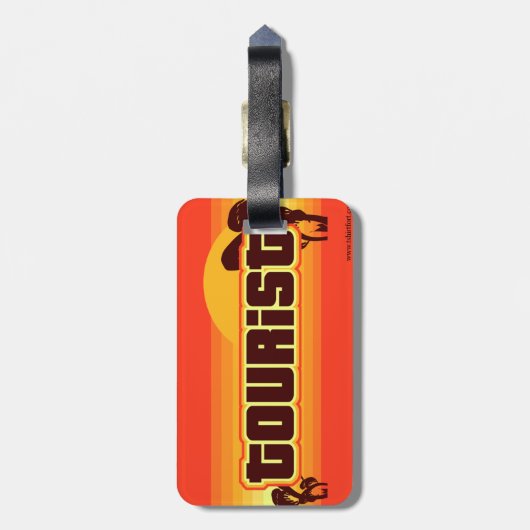 Étiquette À Bagage Juste Un Tourist Cheeky Novelty Humour Générique (Dos Vertical)