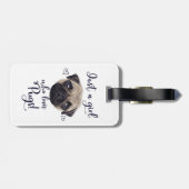 Étiquette À Bagage Juste une fille qui aime des carlins (Dos horizontal)