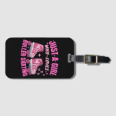 Étiquette À Bagage Juste Une Fille Qui Aime Le Patinage À Roulettes (Devant Horizontal)