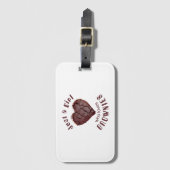 Étiquette À Bagage Juste une fille qui aime les brownies (Devant Vertical)