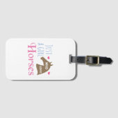 Étiquette À Bagage Juste une fille qui aime les chevaux (Devant Horizontal)