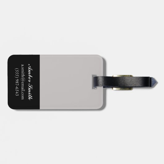 Étiquette À Bagage Juxtaposition II (Dos horizontal)