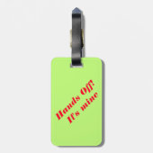 ÉTIQUETTE À BAGAGE JYB (Dos Vertical)