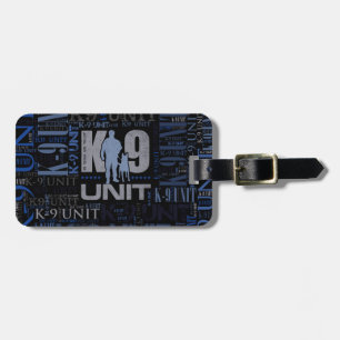 Étiquette À Bagage K-9 unité - unité de chien policier