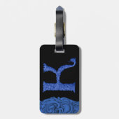 Étiquette À Bagage K - L'Alphabet Falck (bleu) (Dos Vertical)