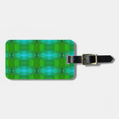Étiquette À Bagage Kale Ikat Greenleaf (Devant horizontal)