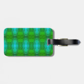 Étiquette À Bagage Kale Ikat Greenleaf (Dos horizontal)