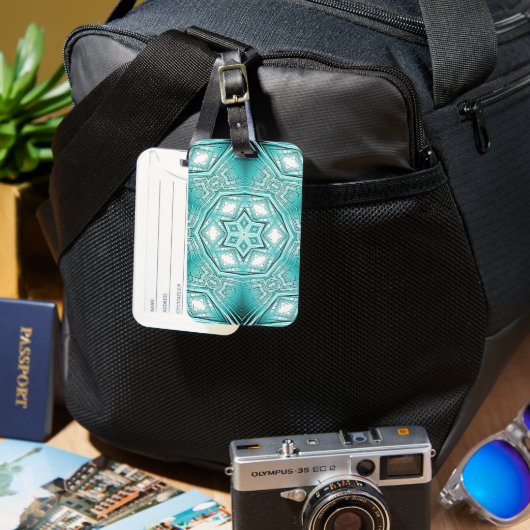 Étiquette À Bagage Kaleidoscope arctique (Recto & Verso)