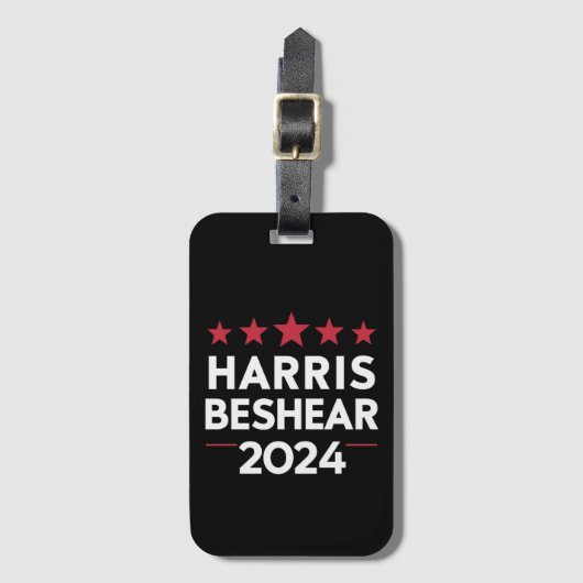 Étiquette À Bagage Kamala Harris Andy Beshear 2024 Harris Beshear 202 (Devant Vertical)