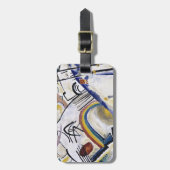 Étiquette À Bagage Kandinsky Composition Abstraite Oeuvre d'art : Cos (Devant Vertical)