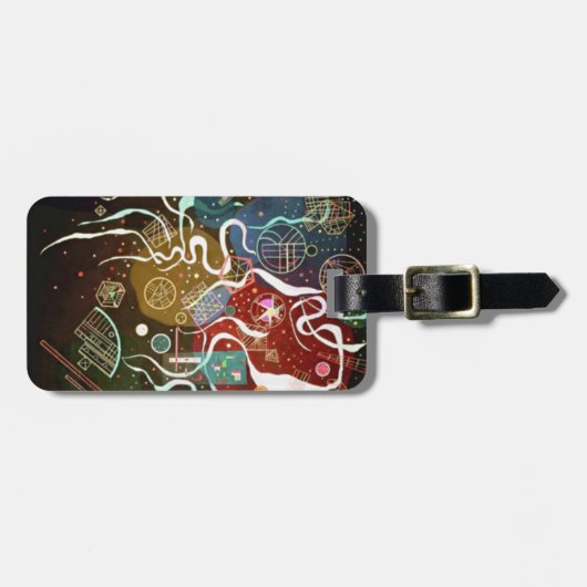 Étiquette À Bagage Kandinsky Mouvement I Abstrait Peinture (Devant horizontal)