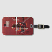 Étiquette À Bagage Kandinsky - Rouge mouillé (Devant Horizontal)