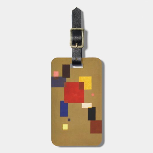 Étiquette À Bagage Kandinsky Treize Rectangles peinture Abstraite (Devant Vertical)