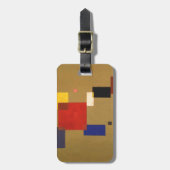 Étiquette À Bagage Kandinsky Treize Rectangles peinture Abstraite (Devant Vertical)