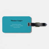 Étiquette À Bagage Kangaroo cool en lunettes de soleil sur un skatebo (Dos horizontal)