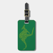 Étiquette À Bagage Kangourou en argot australien (Devant Vertical)