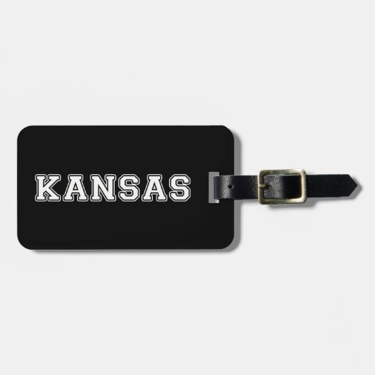 Étiquette À Bagage Kansas (Devant horizontal)